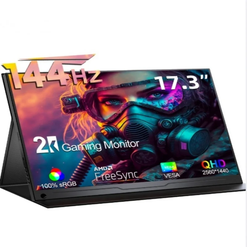 Portable Gaming Monitor 144Hz 17.3 Inch - 17.3 インチ 2K 144Hz ポータブル ゲーム