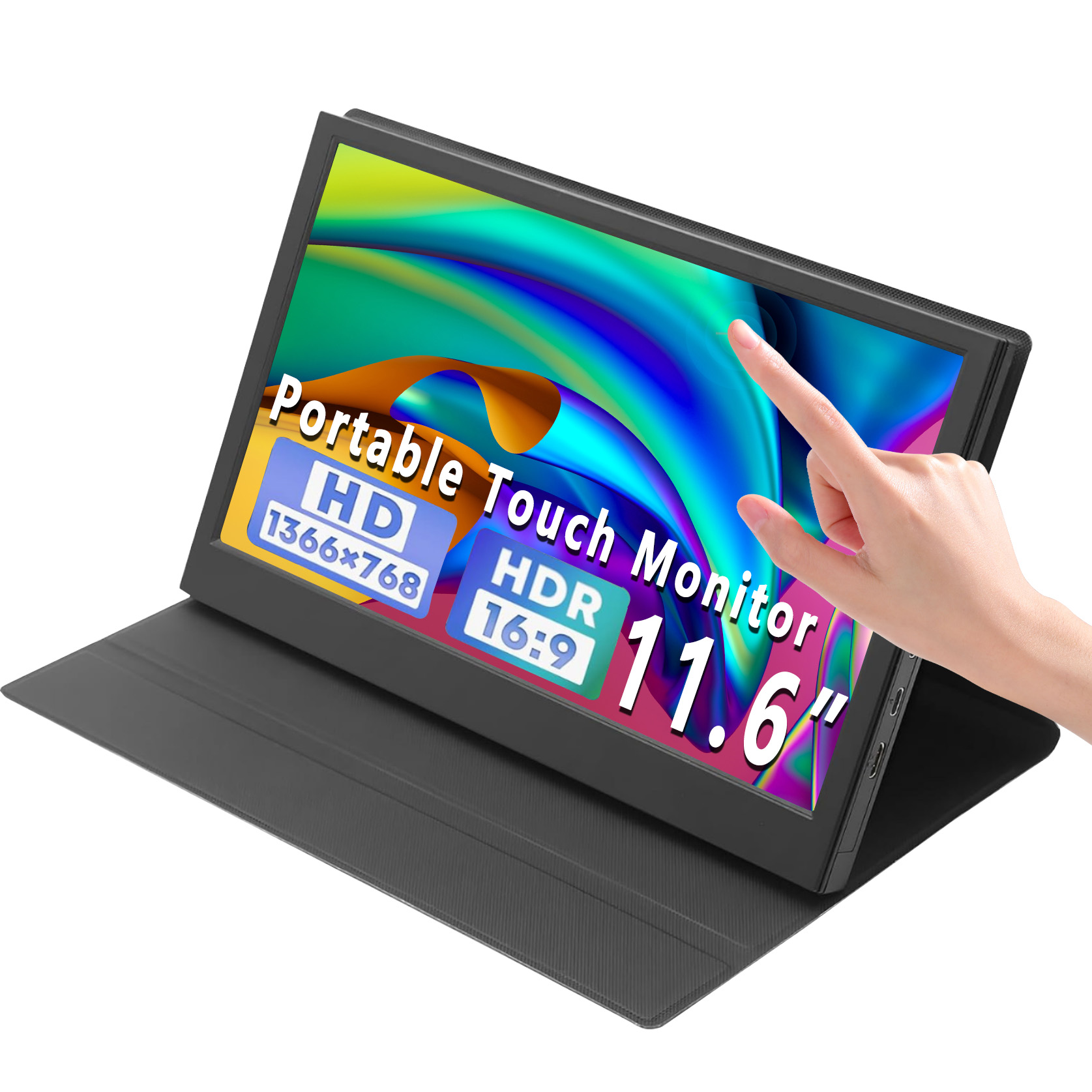 Portable Touchscreen Monitor For Laptop - AHXJKA 11.6インチ タッチ式 ポータブルモニター 1366×768 HD
