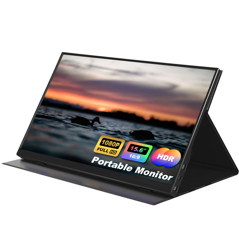 Triple Screen Laptop Monitor Foldable - 新型15.6インチポータブルモニター、ドライバ不要のトリプルモニター、ポータブルスクリーン、折りたたみ式パッド、ノートパソコン用拡張スクリーン、デュアルスクリーン