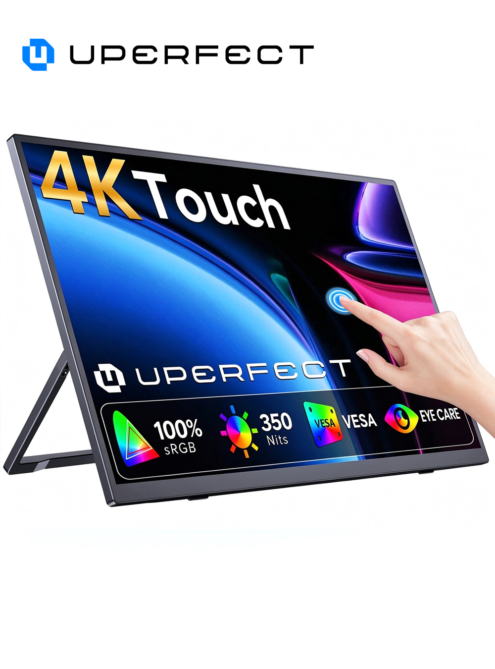 Portable Touchscreen Monitor For Laptop - UPERFECT 4K モバイルモニター 15.6インチ タッチパネル (3840x2160