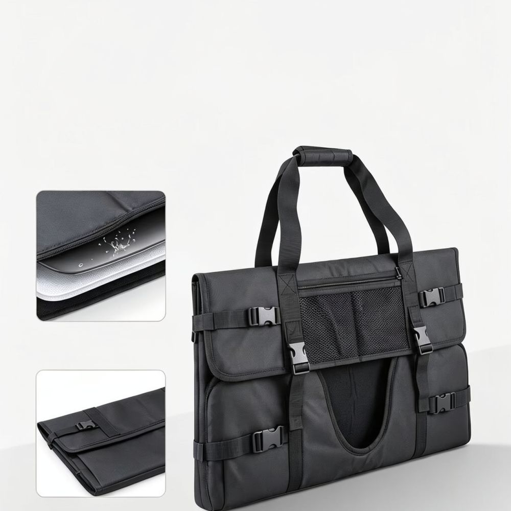 Portable Monitor Carry Sleeve Bag - 大型モニター用キャリングケース。24インチ、34インチのPCディスプレイ、オールインワンコンピューターに対応。パッド入りで保護性に優れた収納バッグ。旅行用ハンドバッグとしても使用可能。耐久性に優れています。