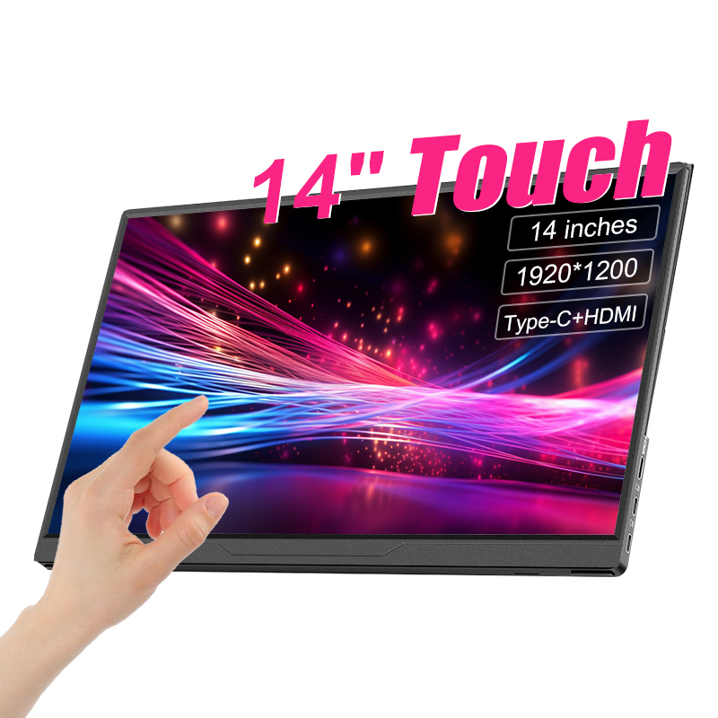 Portable Touchscreen Monitor For Laptop - 14インチ ポータブルモニター タッチ式 超薄型 1200P IPS
