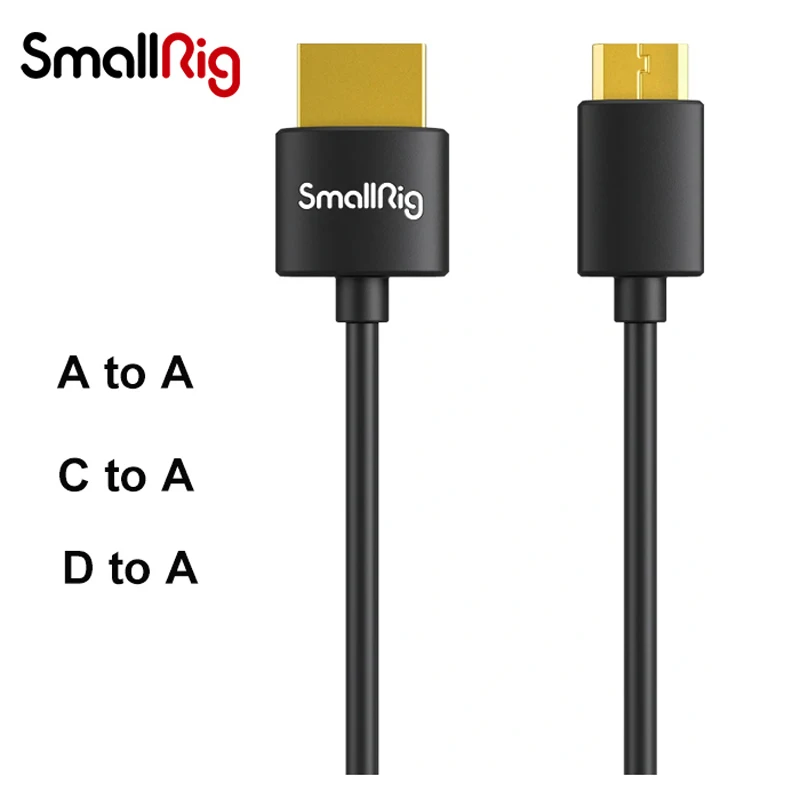 Mini Hdmi To Hdmi Cable Ultra Slim - SmallRig ウルトラスリム ハイスピード 4K マイクロ/ミニHDMI -