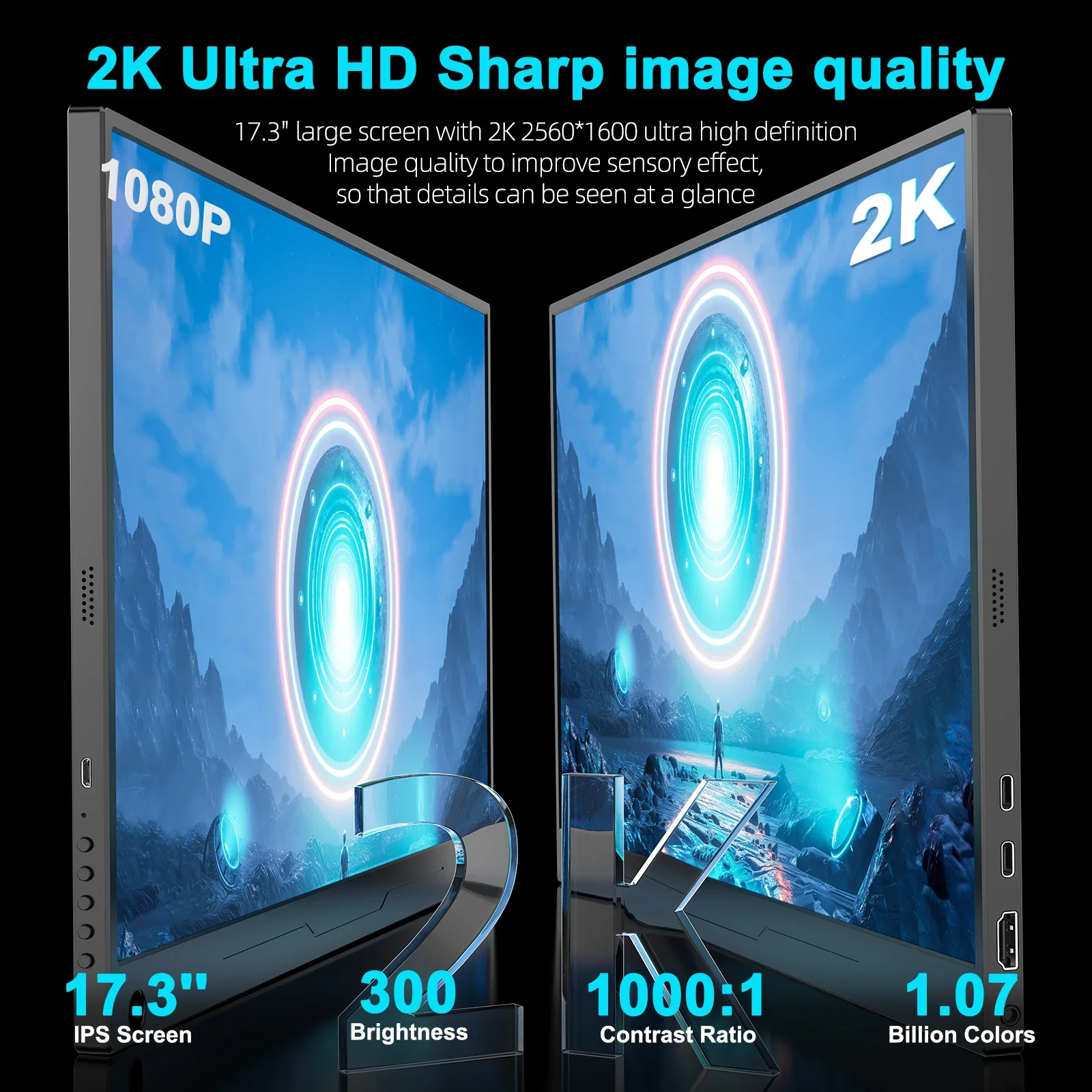 17.3 インチ 2K 144Hz ポータブル ゲーム モニ - Portable Gaming Monitor 144Hz 17.3 Inch のレビューと価格