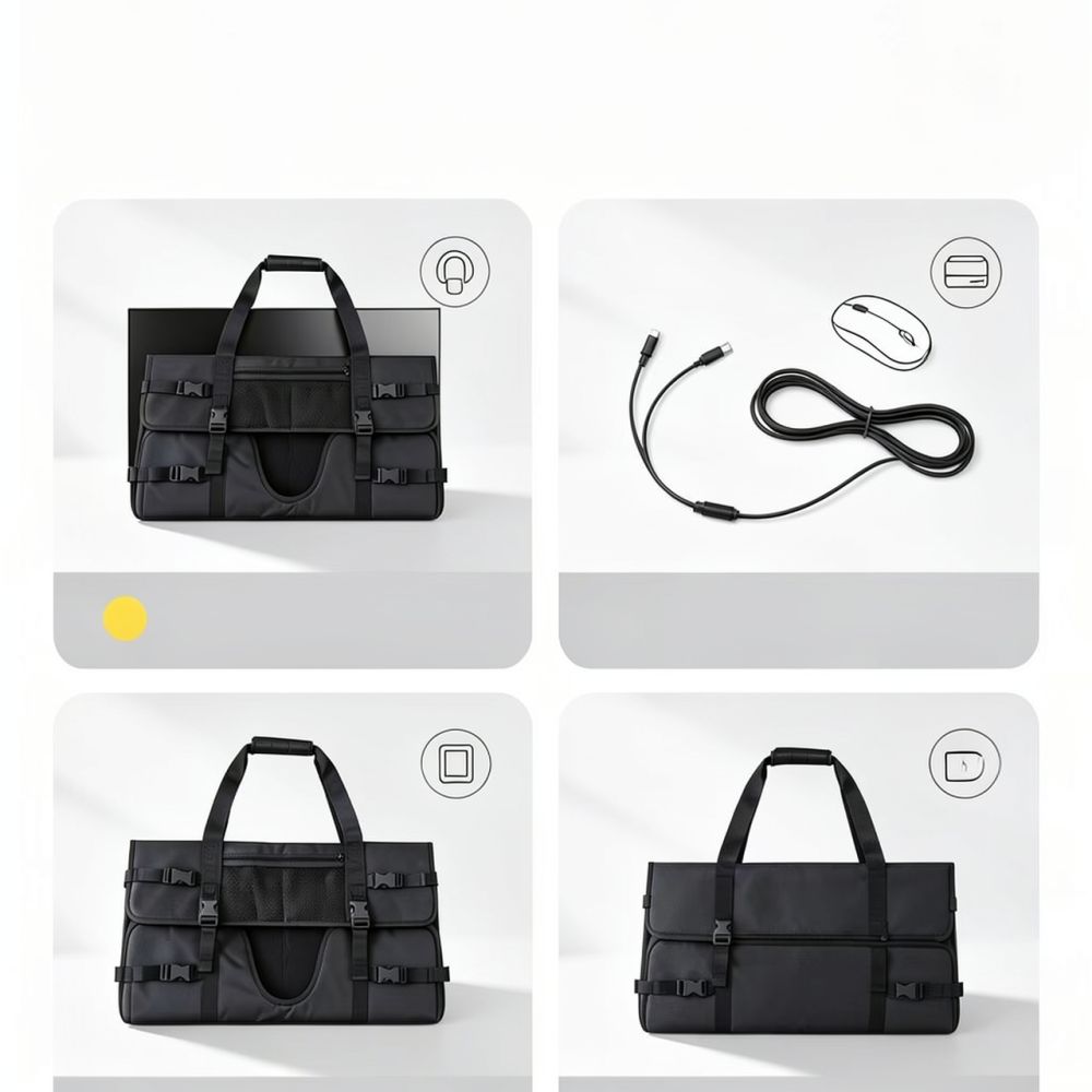 24インチ、34インチのデスクトップPCモニター用保護ケース - Portable Monitor Carry Sleeve Bag のレビューと価格