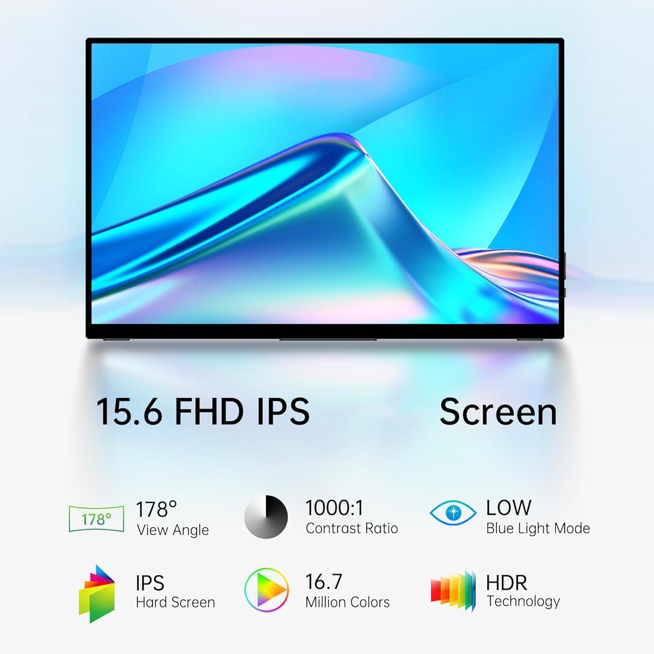 AHXJJKA 15.6インチ ポータブルモニター 1080 - Portable Monitor 15.6 Inch 1080P Type C のレビューと価格