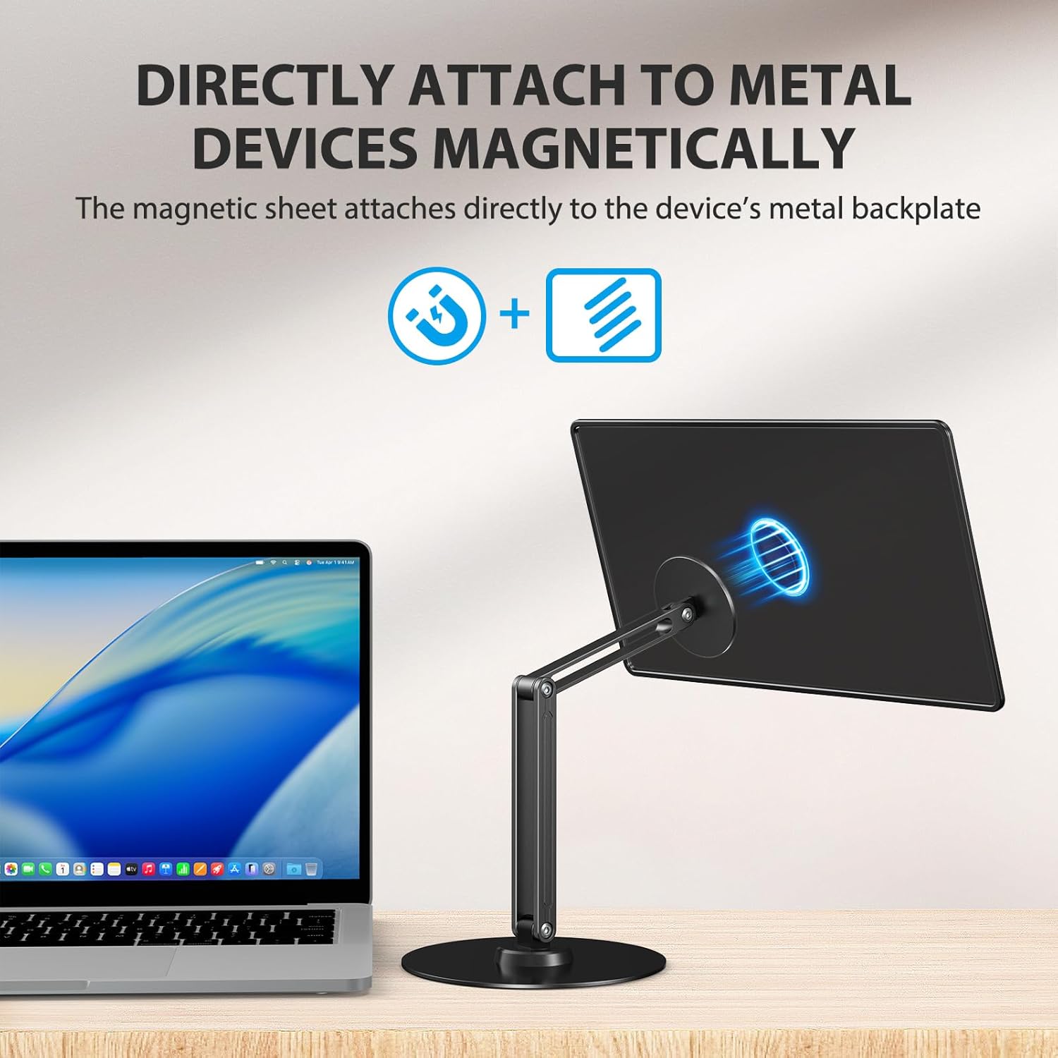 UPERFECT メタル製磁石式VESA 2-in-1スタン - Portable Monitor Mount Arm Vesa 75 のレビューと価格
