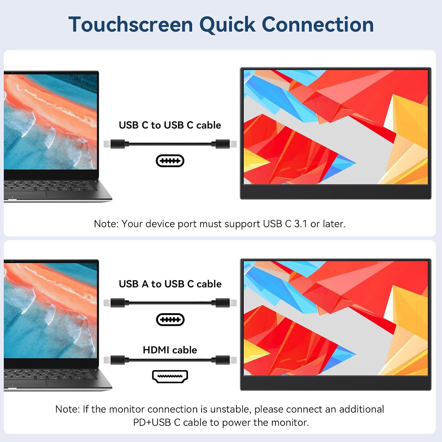 AHXJKA 11.6インチ タッチ式 ポータブルモニター  - Portable Touchscreen Monitor For Laptop のレビューと価格