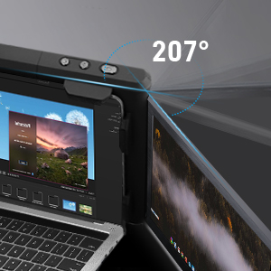 H1 Plus モニター画面拡張器 デュアルラップトップモニ - Dual Screen Portable Monitor Extender のレビューと価格
