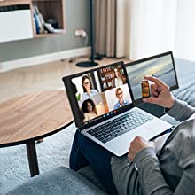 H1 Plus モニター画面拡張器 デュアルラップトップモニ - Dual Screen Portable Monitor Extender のレビューと価格