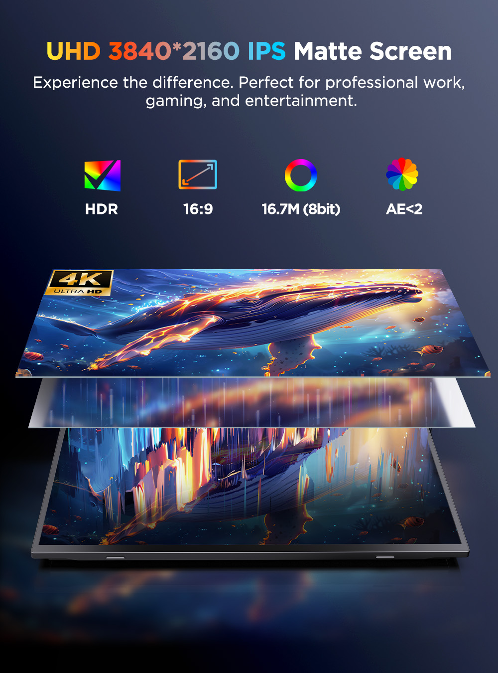 UPERFECT 4K モバイルモニター 15.6インチ タ - Portable Touchscreen Monitor For Laptop のレビューと価格