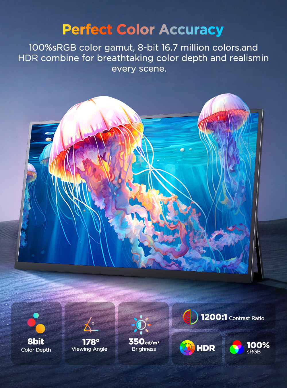 UPERFECT 4K モバイルモニター 15.6インチ タ - Portable Touchscreen Monitor For Laptop のレビューと価格