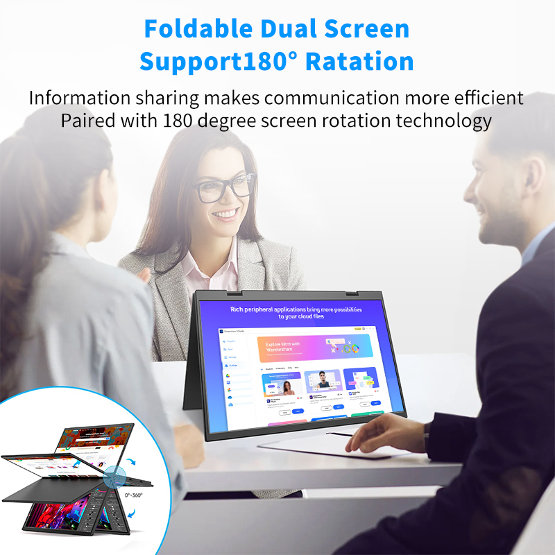 HGFRTEE 15.6 インチ デュアル ポータブル モニ - Triple Screen Laptop Monitor Foldable のレビューと価格