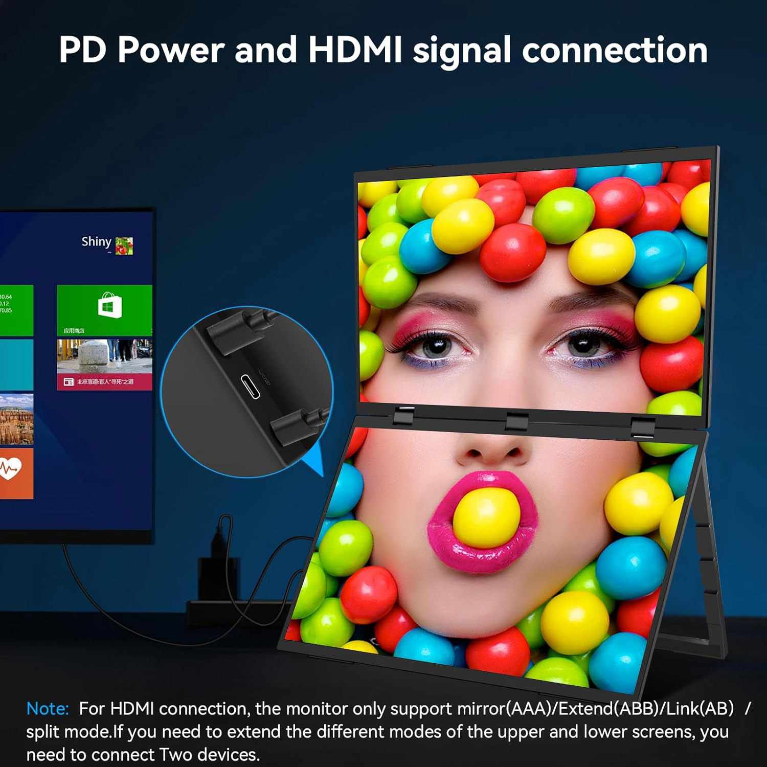 AHXJKA 18.5インチ 100Hz ノートパソコン用ス - Dual Screen Portable Monitor Extender のレビューと価格