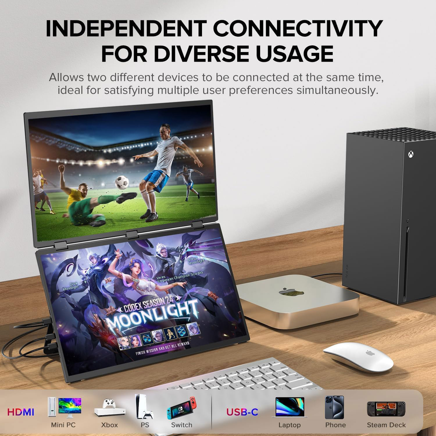 AHXJKA 18.5インチ 100Hz ノートパソコン用ス - Dual Screen Portable Monitor Extender のレビューと価格