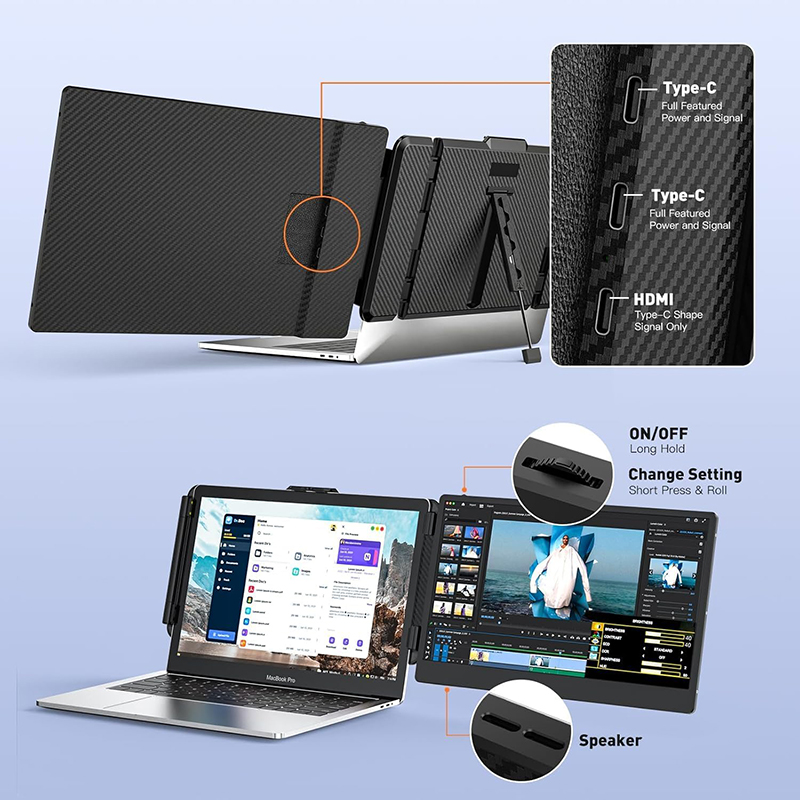 S1 ノートパソコン用スクリーンエクステンダー 14インチ  - Dual Screen Portable Monitor Extender のレビューと価格