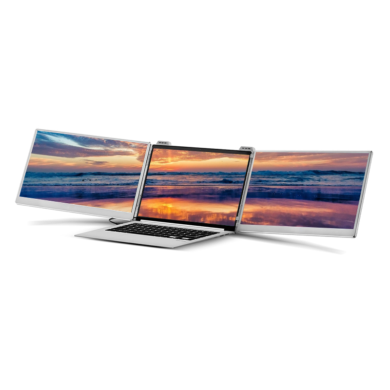 NEW Abeloe 15.6インチ ポータブルモニター ト - Triple Screen Laptop Monitor Foldable のレビューと価格