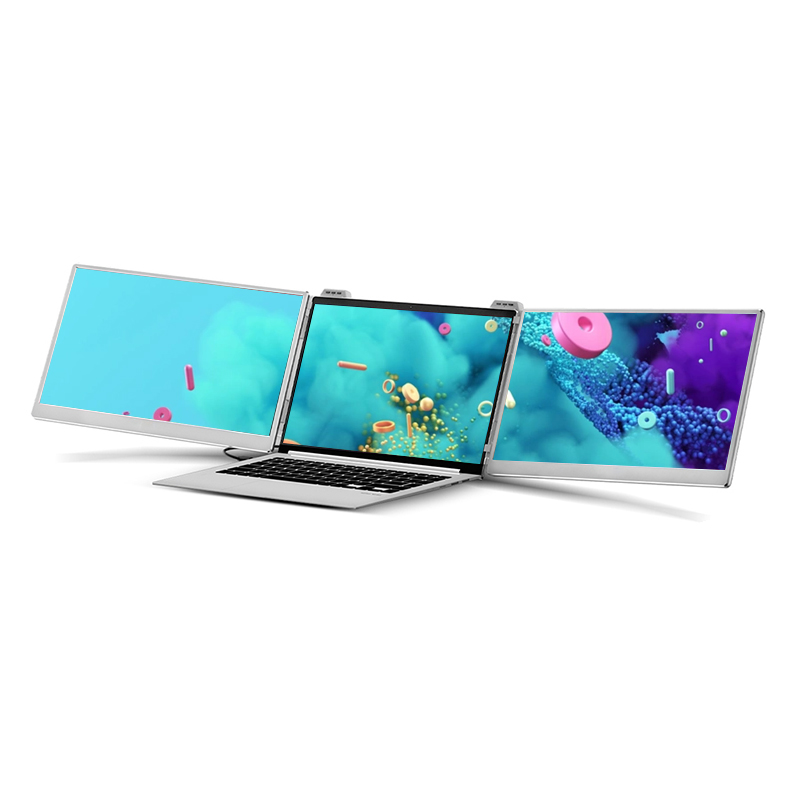 NEW Abeloe 15.6インチ ポータブルモニター ト - Triple Screen Laptop Monitor Foldable のレビューと価格