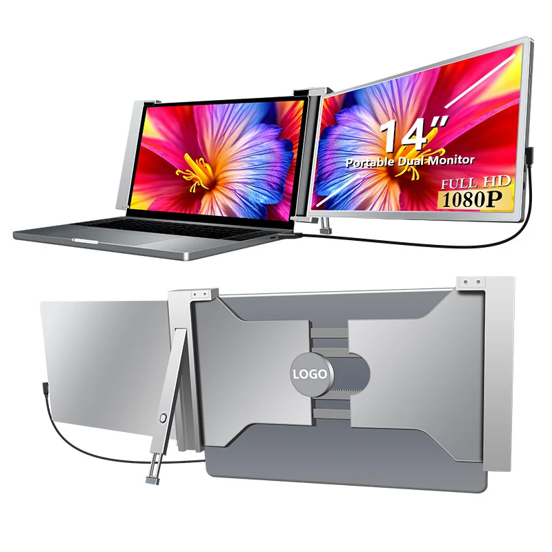 2026年 プラグアンドプレイ 14インチ デュアルスクリー - Dual Screen Portable Monitor Extender のレビューと価格