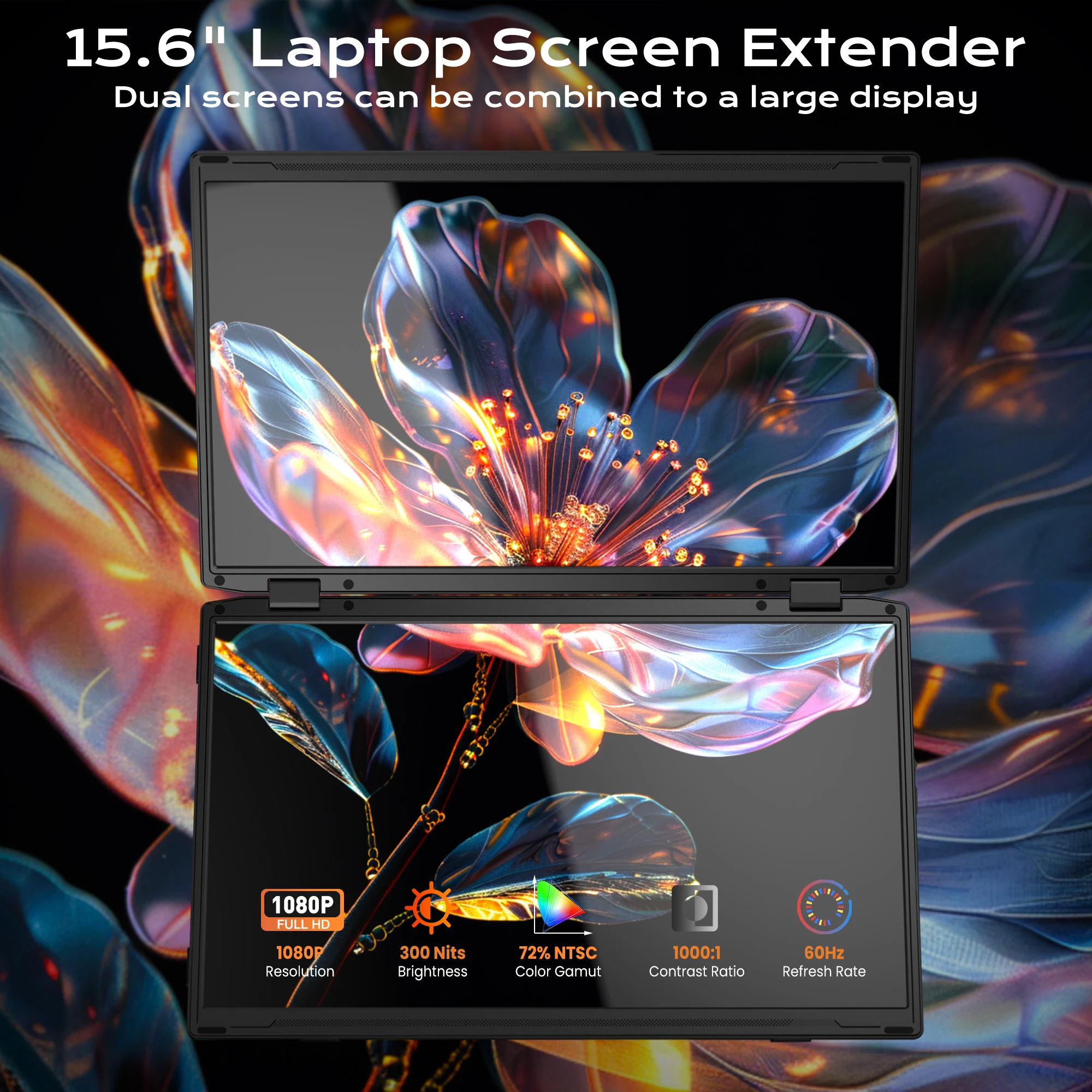 2026年 15.6インチ ポータブル ノートパソコン 三つ - Triple Screen Laptop Monitor Foldable のレビューと価格