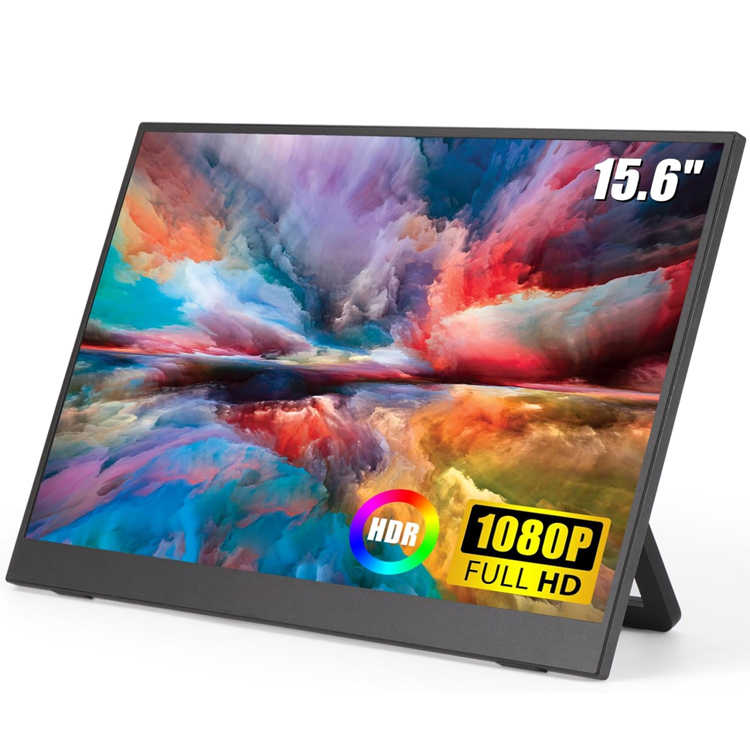 ノートパソコン/ノートブック用15.6インチポータブルモニタ - Portable Monitor 15.6 Inch 1080P Type C のレビューと価格