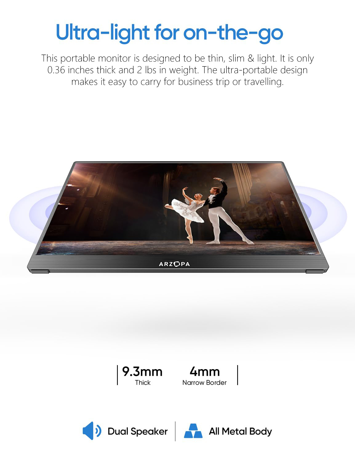 Arzopa A1T タッチスクリーン 15.6インチ 10 - Portable Touchscreen Monitor For Laptop のレビューと価格
