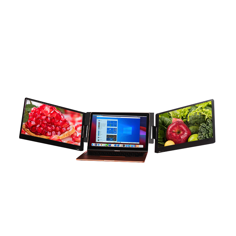 15.6インチ ノートパソコン用スクリーンエクステンダー ト - Triple Screen Laptop Monitor Foldable のレビューと価格