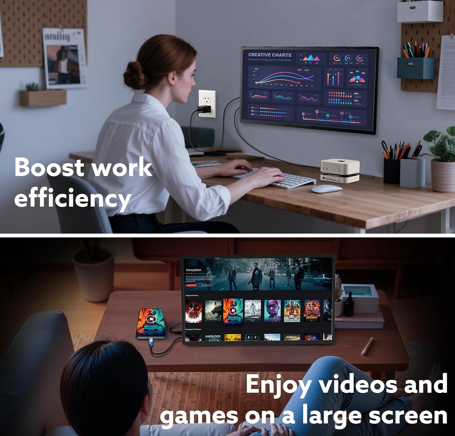 AHXJKA 23.8インチ 120Hz ポータブルタッチス - Portable Touchscreen Monitor For Laptop のレビューと価格