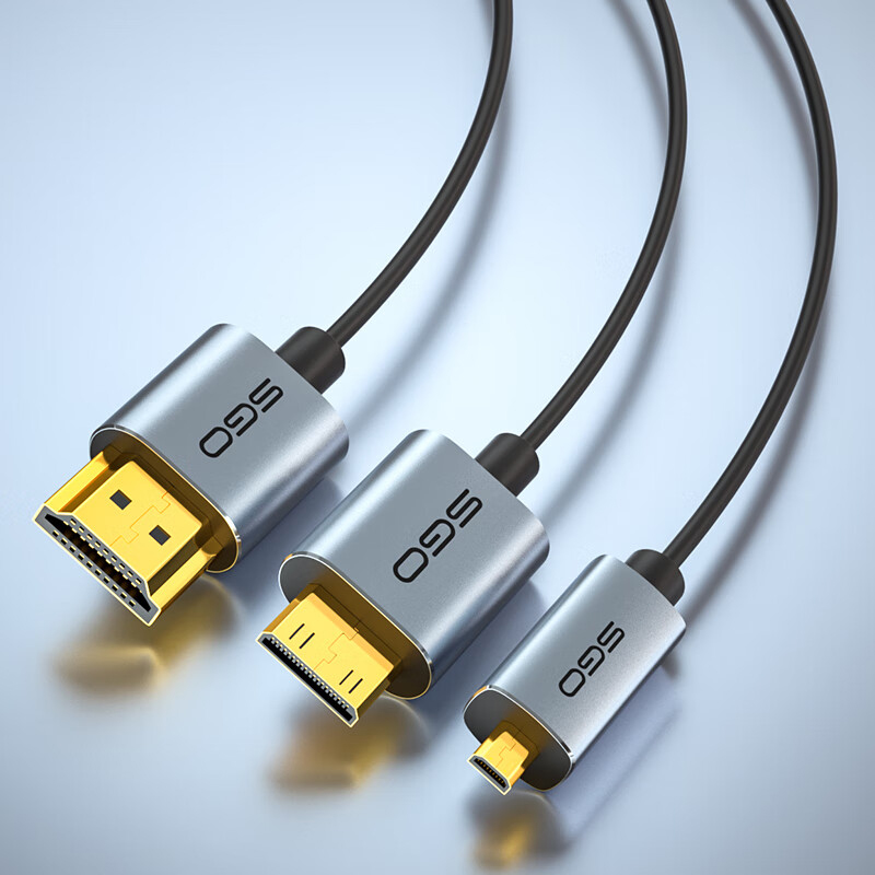 超薄型8K HDMI-HDMIケーブル 超スリムで柔軟なソフ - Mini Hdmi To Hdmi Cable Ultra Slim のレビューと価格