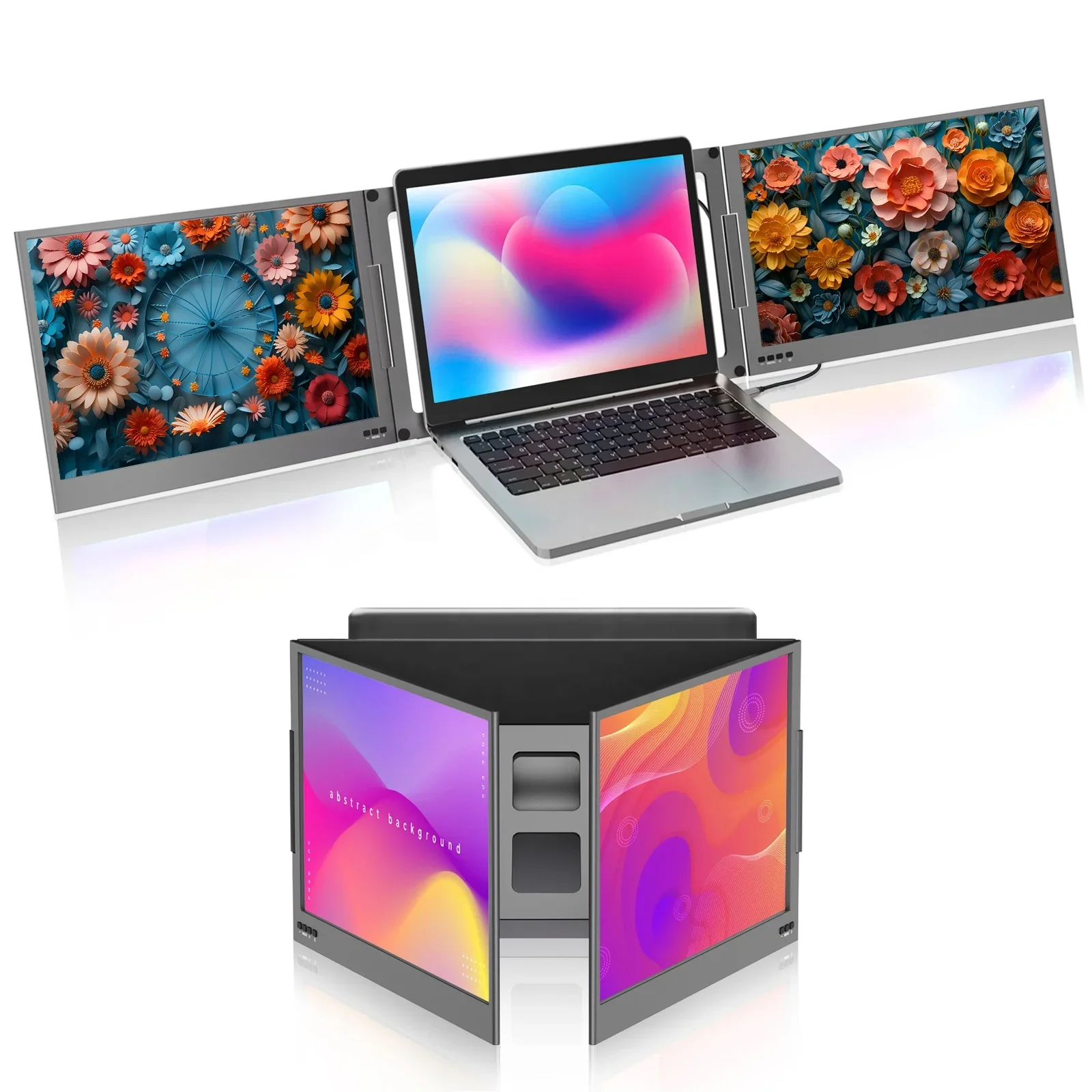 ポータブルノートパソコンスクリーンエクステンダー、ノートパソ - Dual Screen Portable Monitor Extender のレビューと価格