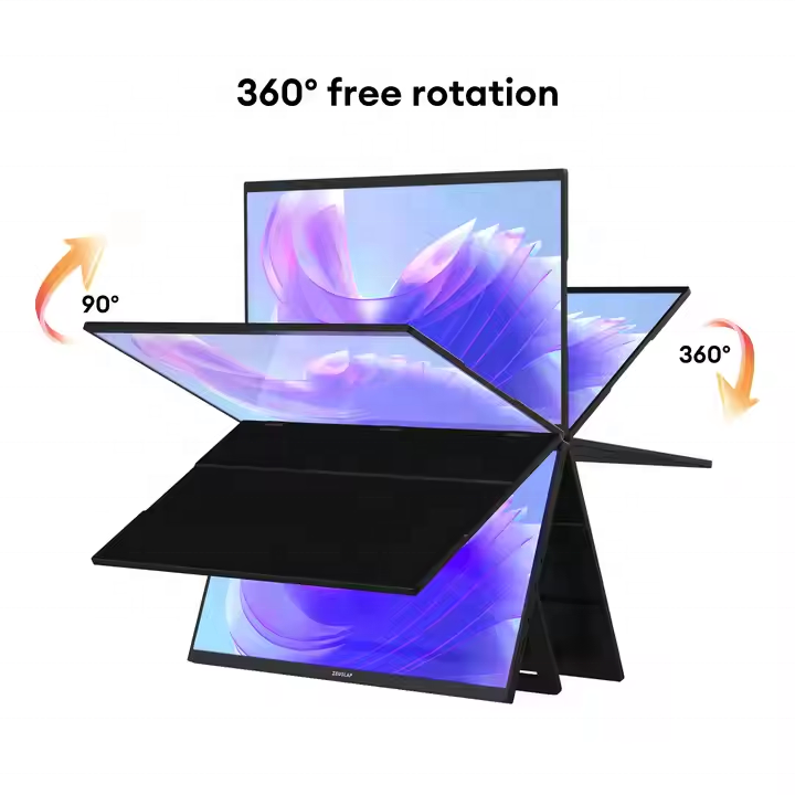 7日間配送 18.5インチLCDデュアルトリプルIPSスクリ - Triple Screen Laptop Monitor Foldable のレビューと価格