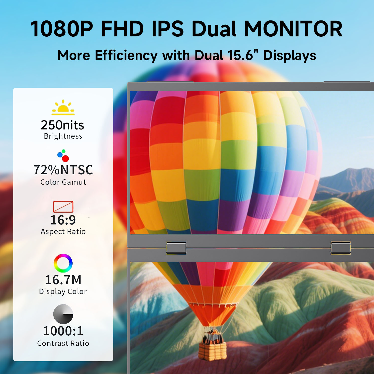 デュアルフォールドタイプCポータブルモニターは、15.6イン - Portable Monitor 15.6 Inch 1080P Type C のレビューと価格