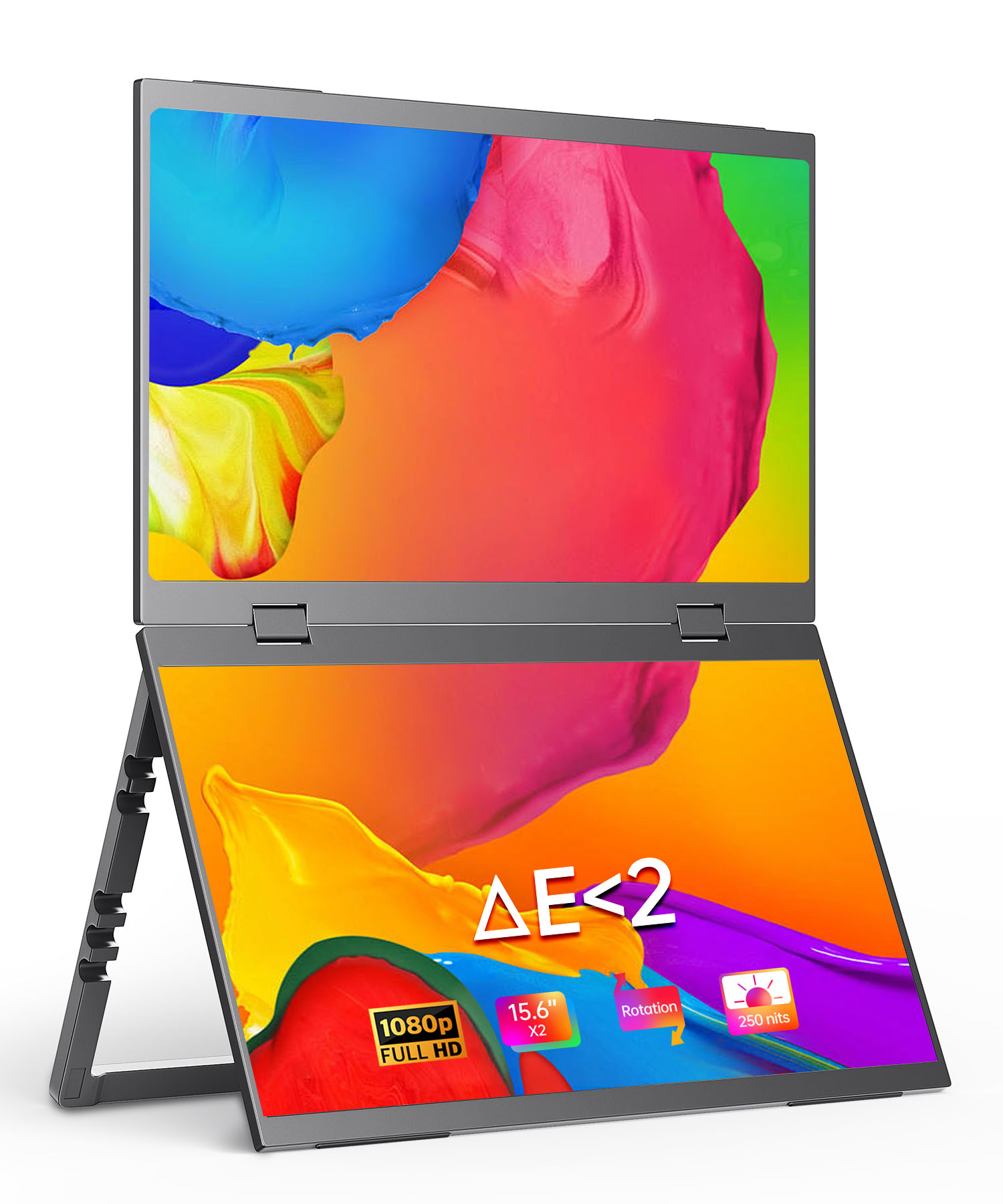 デュアルフォールドタイプCポータブルモニターは、15.6イン - Portable Monitor 15.6 Inch 1080P Type C のレビューと価格