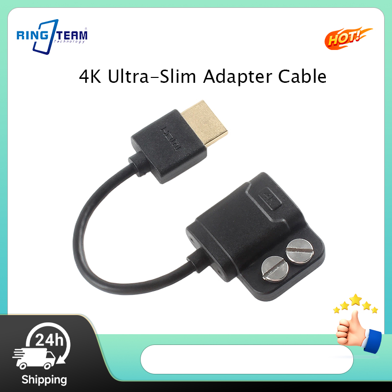 4K超薄型HDMIアダプター HDMIフルサイズ オス-メス - Mini Hdmi To Hdmi Cable Ultra Slim のレビューと価格