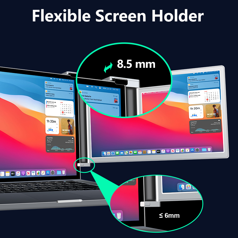 2026年 プラグアンドプレイ 14インチ拡張ブラケット ポ - Dual Screen Portable Monitor Extender のレビューと価格