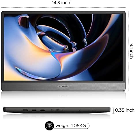 NEW KOORUI- 15.6インチタッチスクリーン内蔵バ - Stylus Pen Touch Screen Portable Monitor のレビューと価格